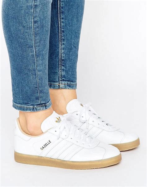 gazelle weiss adidas|adidas gazelle shoes.